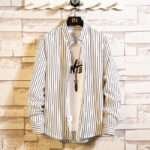 Men's Casual Striped Fashion Shirts Shirts Teens