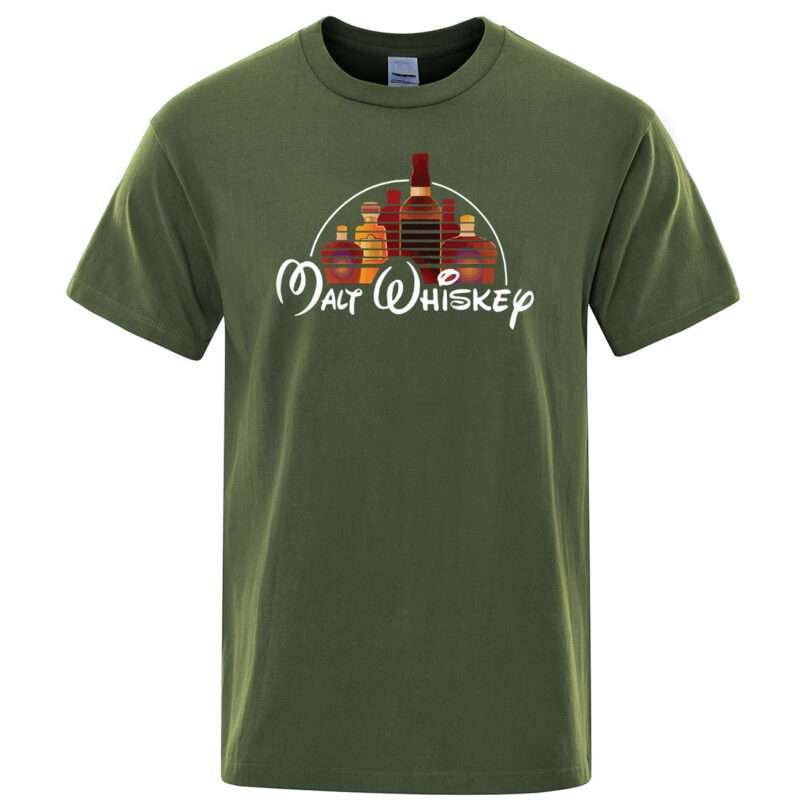 New Summer Cool TShirt Men Short Sleeve Malt Whiskey - Image 4