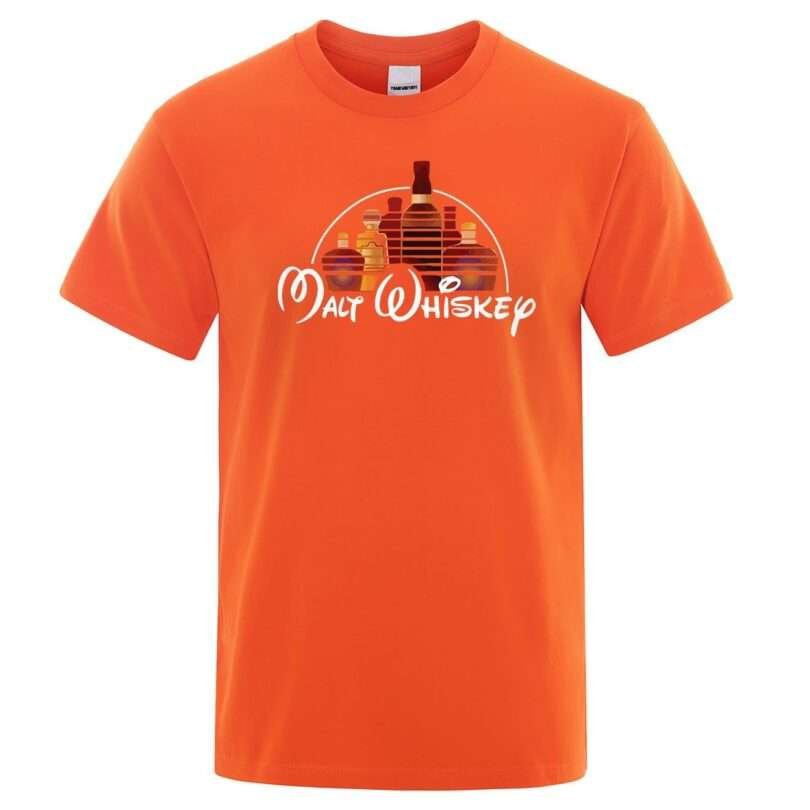 New Summer Cool TShirt Men Short Sleeve Malt Whiskey - Image 3