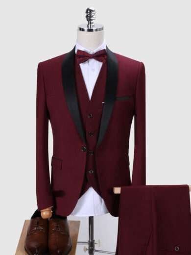 Mens Suits 3Pcs Formal Casual Slim High Quality Stylish Sets