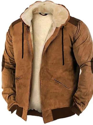 Men's Minimalist Casual Warm Hooded Jacket