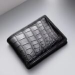 Luxury Black Crocodile-Pattern Leather Wallet
