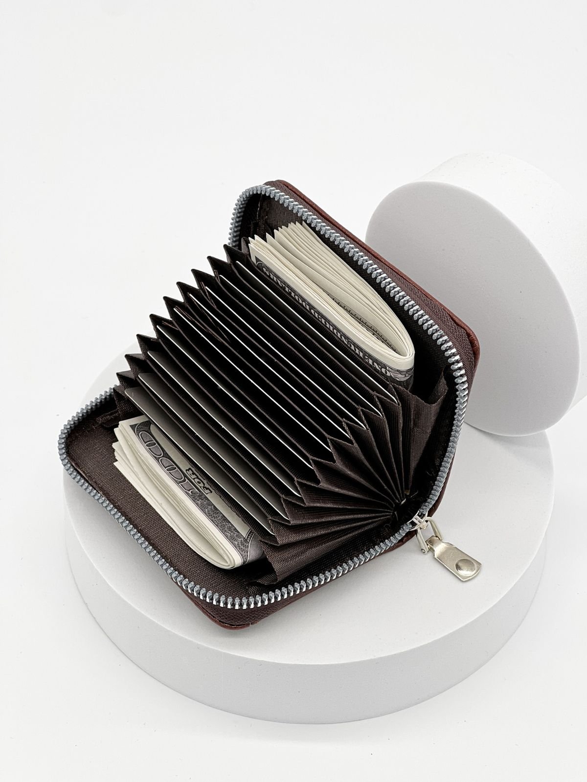 Premium Zippered Card Holder Wallet